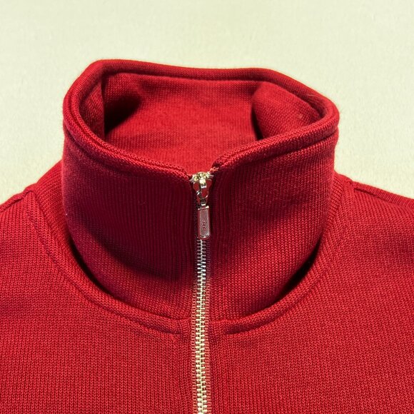 ❤️ Talbots Red Full-Zip Sweater - Size Small 100% cotton  elegant + high-quality - Picture 4 of 10
